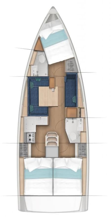 Charter Rental Sailboat Calypso Express in BVI Layout | Yacht4Less