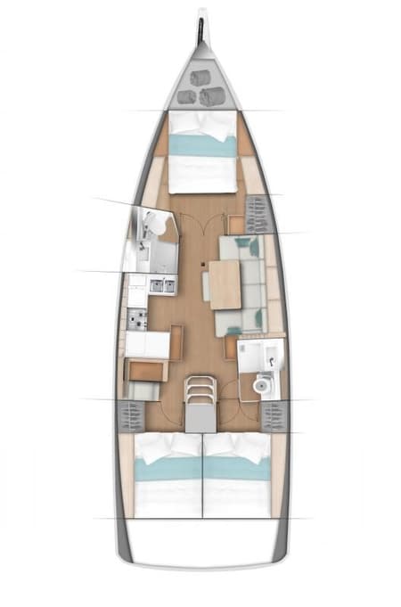 Charter Rental Sailboat Air Guitar in BVI Layout | Yacht4Less