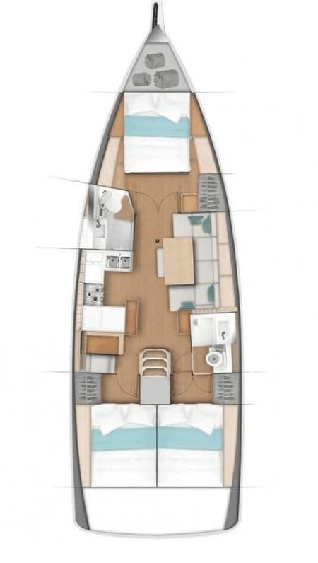 Charter Rental Sailboat Hakuna Matata IV in BVI Layout | Yacht4Less