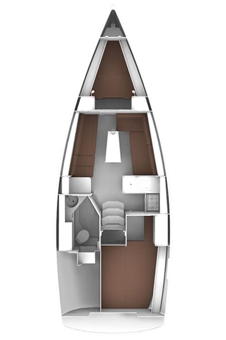 Charter Rental Sailboat Ami in Croatia Layout | Yacht4Less