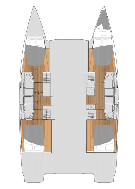 Charter Rental Catamaran Gelos in BVI Layout | Yacht4Less