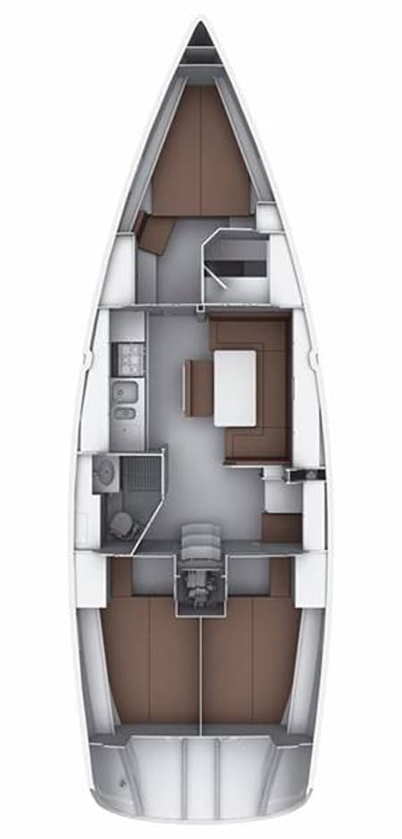 Charter Rental Sailboat Joy in Croatia Layout | Yacht4Less