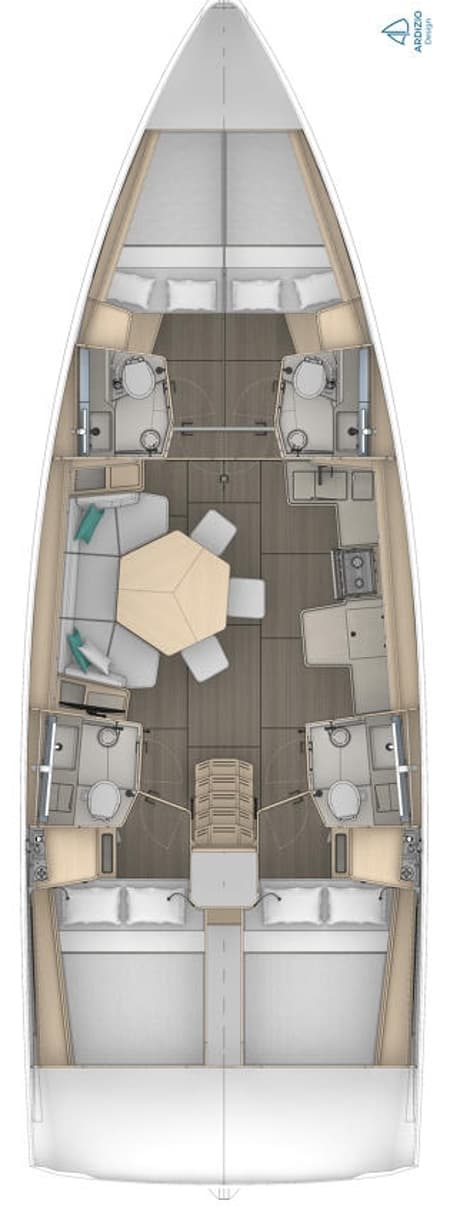 Charter Rental Sailboat Funk in Croatia Layout | Yacht4Less