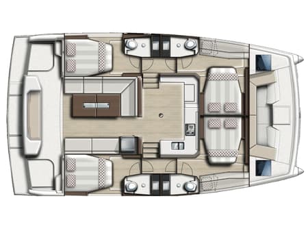 Charter Rental Catamaran Moana 2 in Turkey Layout | Yacht4Less