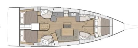 Charter Rental Sailboat Athena 4 in Turkey Layout | Yacht4Less
