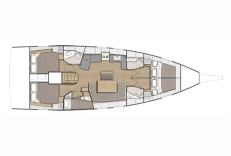 Charter Rental Sailboat Athena 5 in Turkey Layout | Yacht4Less