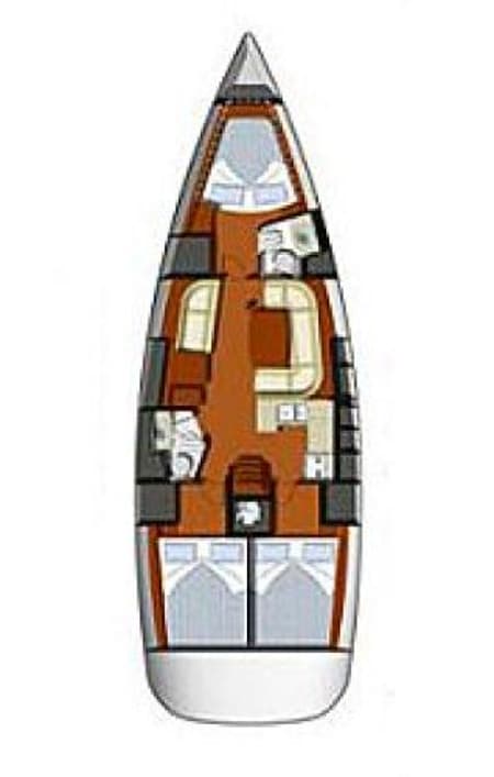 Charter Rental Sailboat Margot in Italy Layout | Yacht4Less
