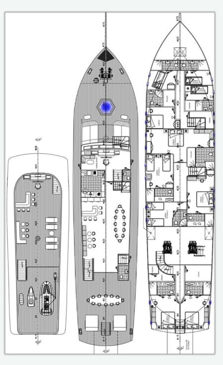 Charter Rental Gulet Son De Mar in Croatia Layout | Yacht4Less