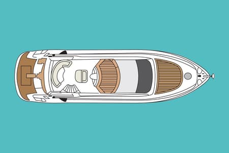Charter Rental Motorboat Senza Parole in Croatia Layout | Yacht4Less