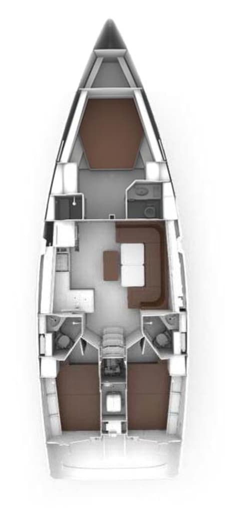 Charter Rental Sailboat Elea in Turkey Layout | Yacht4Less