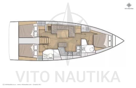 Charter Rental Sailboat IslaBonita in Croatia Layout | Yacht4Less