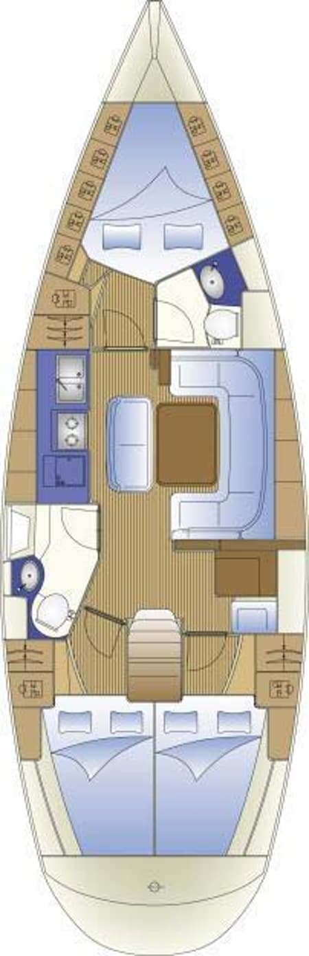 Charter Rental Sailboat Dorothea in Greece Layout | Yacht4Less