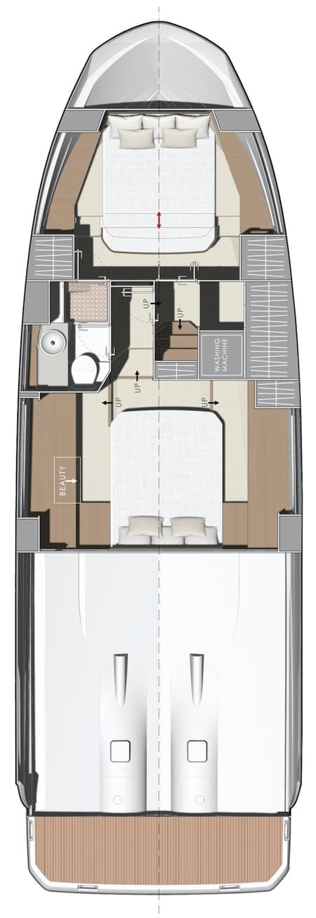 Charter Rental Motorboat Majabell II in Croatia Layout | Yacht4Less