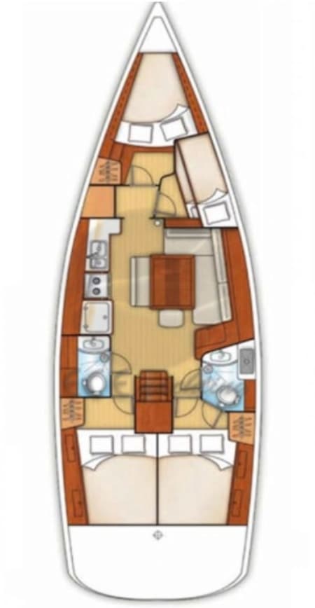 Charter Rental Sailboat Filadelfo in Turkey Layout | Yacht4Less