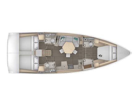 Charter Rental Sailboat Vera in Croatia Layout | Yacht4Less