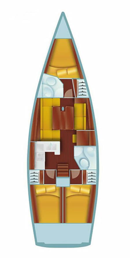 Charter Rental Sailboat White Butterfly in Turkey Layout | Yacht4Less