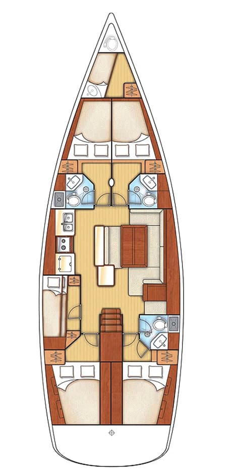 Charter Rental Sailboat Mississippi in Croatia Layout | Yacht4Less