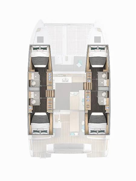 Charter Rental Catamaran Hashtag in Greece Layout | Yacht4Less