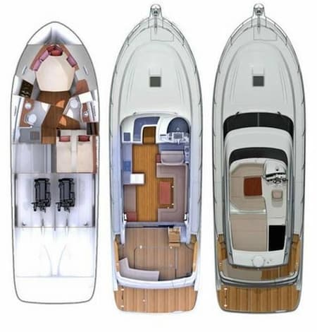 Charter Rental Motorboat Santin in Croatia Layout | Yacht4Less