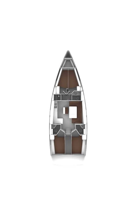 Charter Rental Sailboat Adria Kristina in Croatia Layout | Yacht4Less