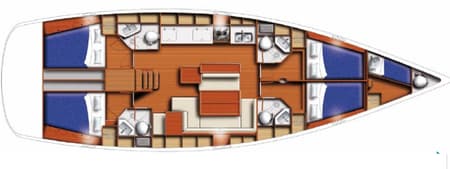 Charter Rental Sailboat Vanessa M in Greece Layout | Yacht4Less