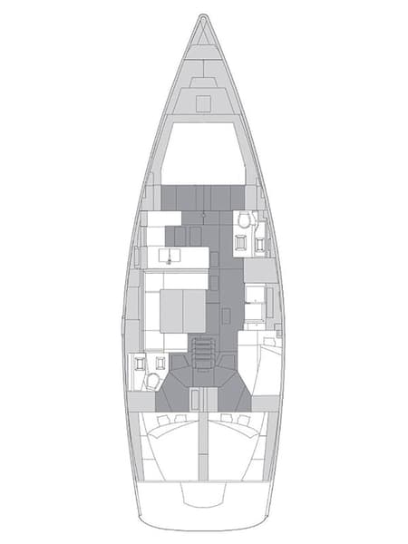 Charter Rental Sailboat Evana in Croatia Layout | Yacht4Less