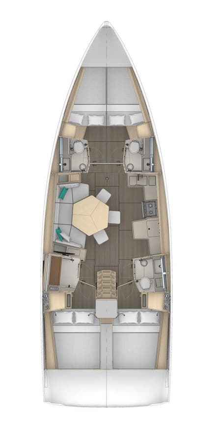 Charter Rental Sailboat Alfasyr in Turkey Layout | Yacht4Less