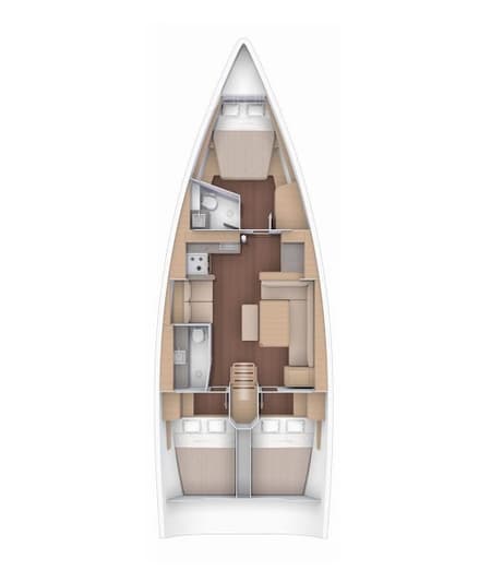 Charter Rental Sailboat NEXUS  in Turkey Layout | Yacht4Less