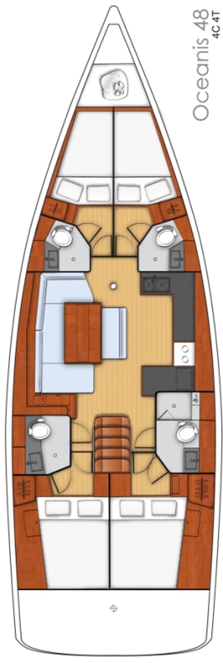 Charter Rental Sailboat Jazz in Montenegro Layout | Yacht4Less