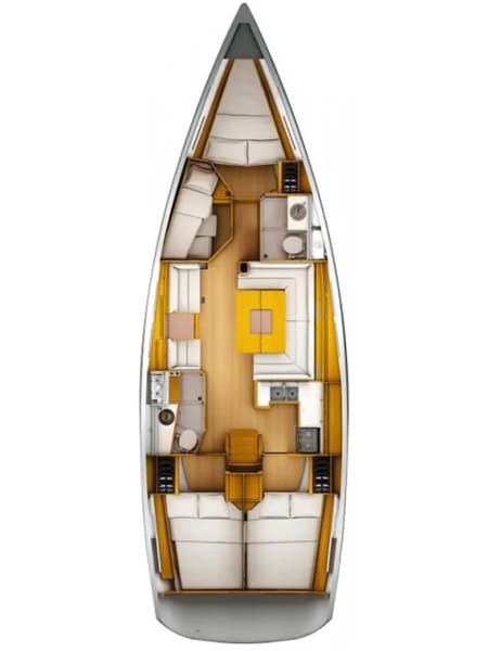Charter Rental Sailboat Tessie in Greece Layout | Yacht4Less