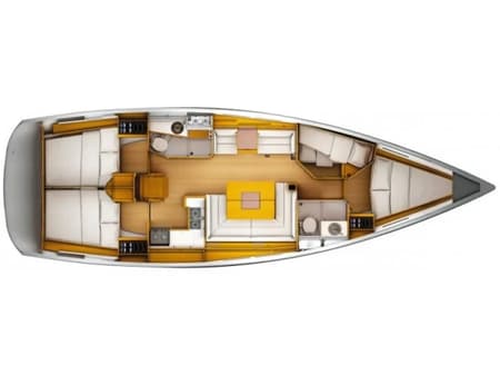 Charter Rental Sailboat Tessie in Greece Layout | Yacht4Less