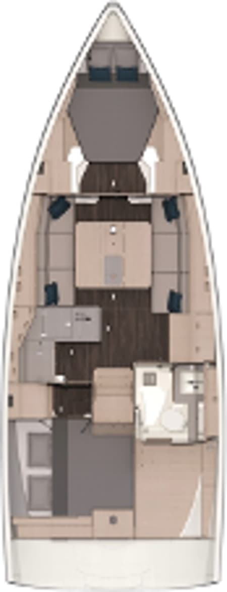 Charter Rental Sailboat Skyline in France Layout | Yacht4Less