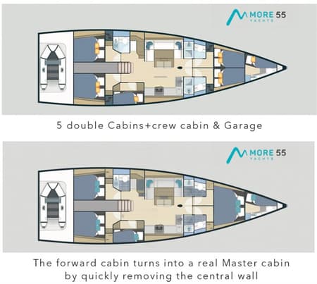 Charter Rental Sailboat Maria in Croatia Layout | Yacht4Less