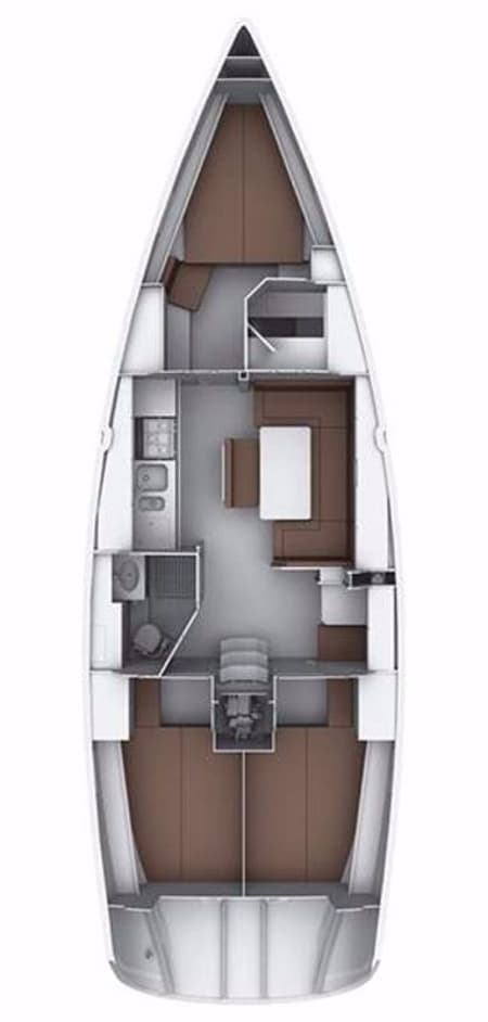 Charter Rental Sailboat Lola in Greece Layout | Yacht4Less