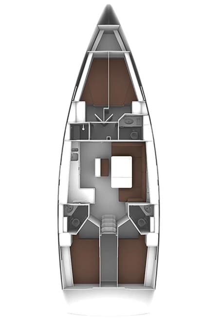 Charter Rental Sailboat Eveline in Croatia Layout | Yacht4Less