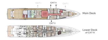 Charter Rental Luxury Yacht Argo in Croatia Layout | Yacht4Less