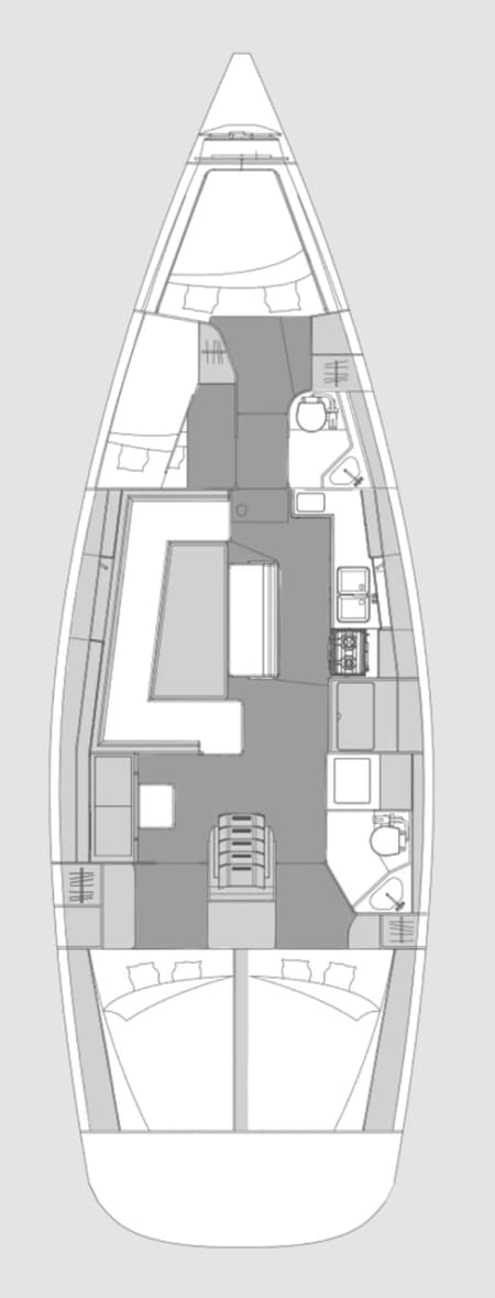 Charter Rental Sailboat Josi in Croatia Layout | Yacht4Less