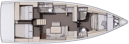 Charter Rental Sailboat Sarpico in Turkey Layout | Yacht4Less