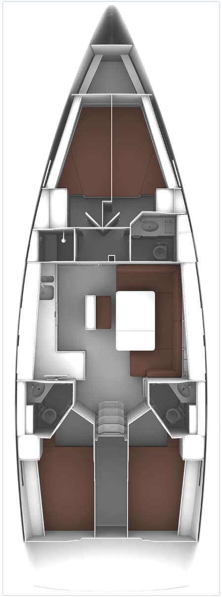 Charter Rental Sailboat Trex in Turkey Layout | Yacht4Less