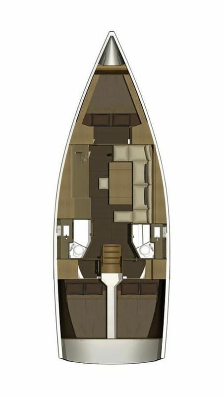 Charter Rental Sailboat Cetus in Croatia Layout | Yacht4Less