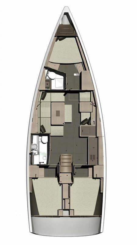 Charter Rental Sailboat Apus in Croatia Layout | Yacht4Less