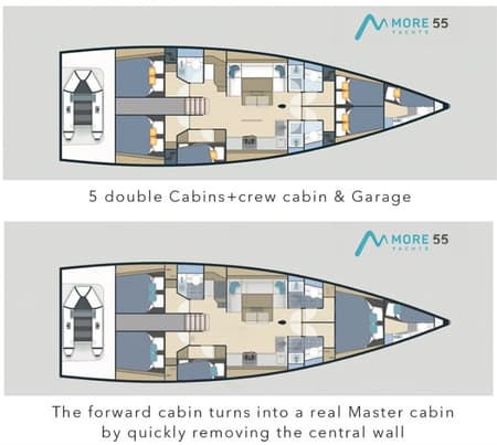 Charter Rental Sailboat Metalika in Croatia Layout | Yacht4Less