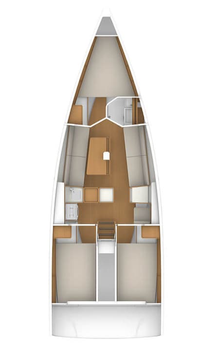 Charter Rental Sailboat Ultra First in Croatia Layout | Yacht4Less