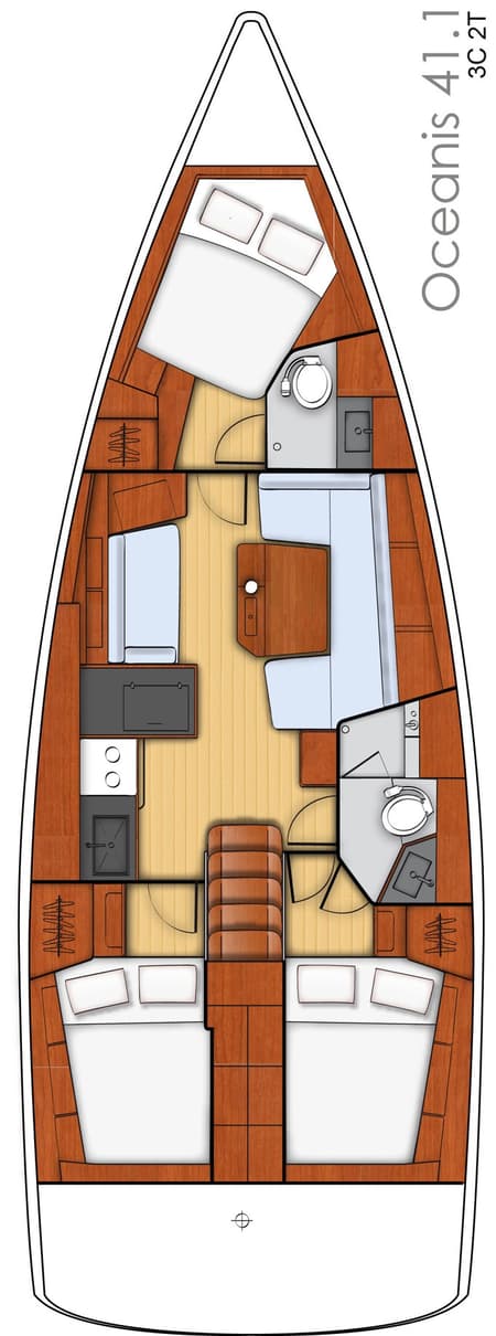 Charter Rental Sailboat Luxa in Croatia Layout | Yacht4Less