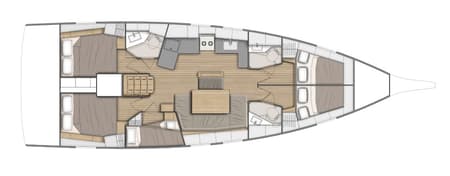 Charter Rental Sailboat Ivy in Croatia Layout | Yacht4Less
