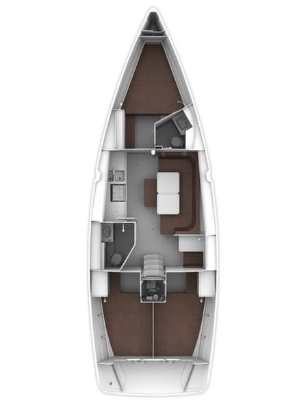 Charter Rental Sailboat Nina in Croatia Layout | Yacht4Less