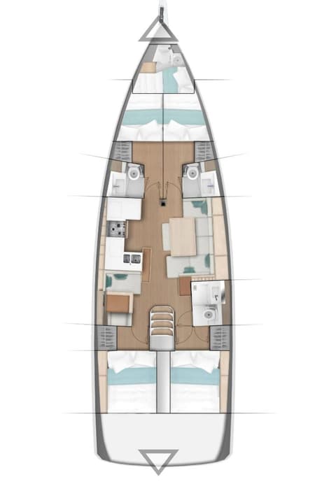 Charter Rental Sailboat Sofiya in Croatia Layout | Yacht4Less