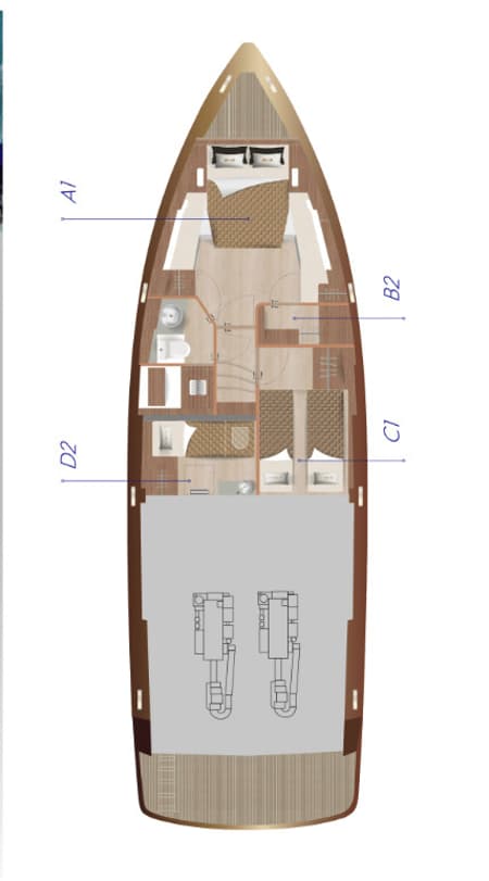 Charter Rental Motorboat Alb 2 in Croatia Layout | Yacht4Less