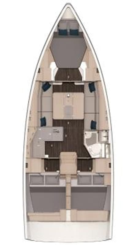 Charter Rental Sailboat Anima Grande in Italy Layout | Yacht4Less