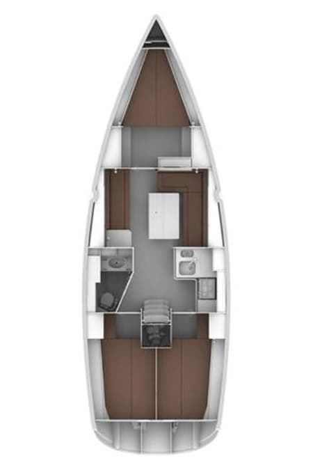 Charter Rental Sailboat Wilma in Croatia Layout | Yacht4Less
